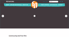 Desktop Screenshot of freefilmfestivals.org